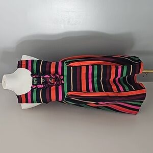 Marc By Marc Jacobs Striped Tent Mini Dress With Pockets size M